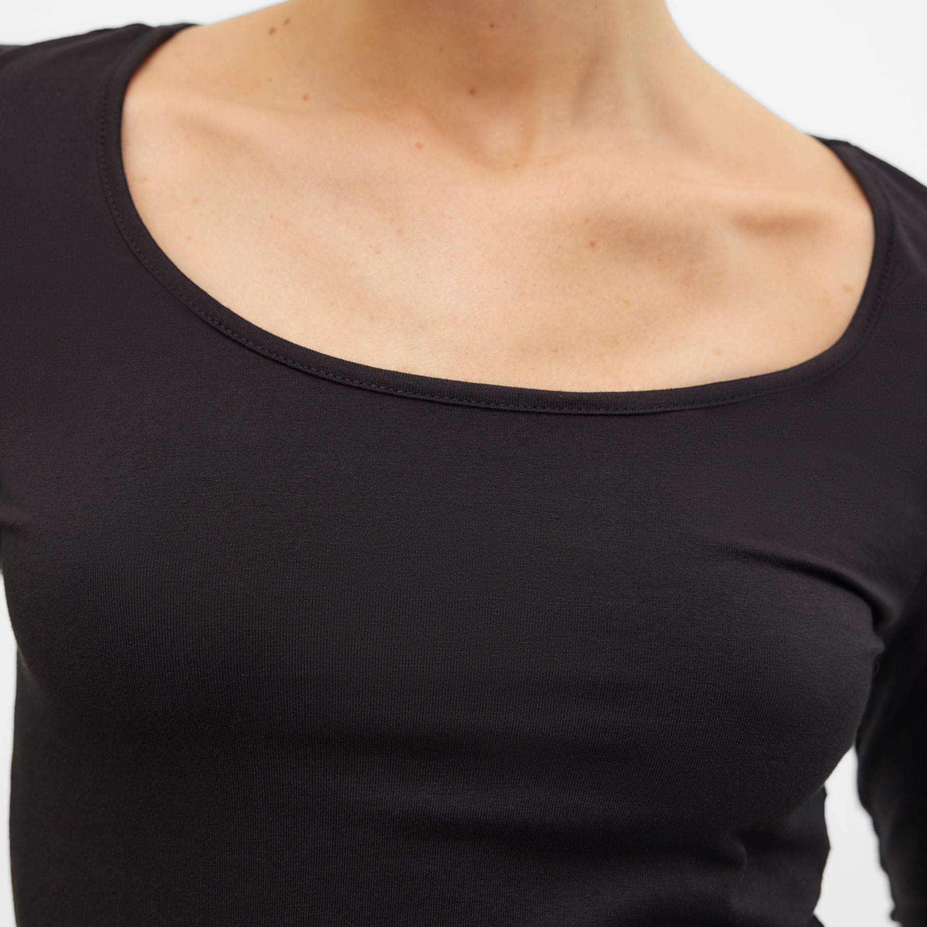 Vero Moda VMMAXI MY SOFT lang&auml;rmliges Damen T-Shirt, Black, large image number 3