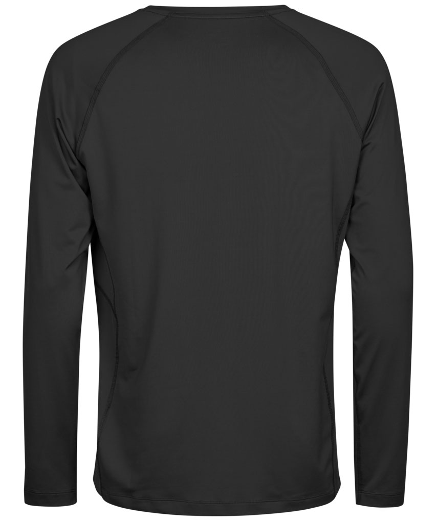 Tee Jays l&aring;ng&auml;rmad Cooldry T-shirt, Svart, large image number 1