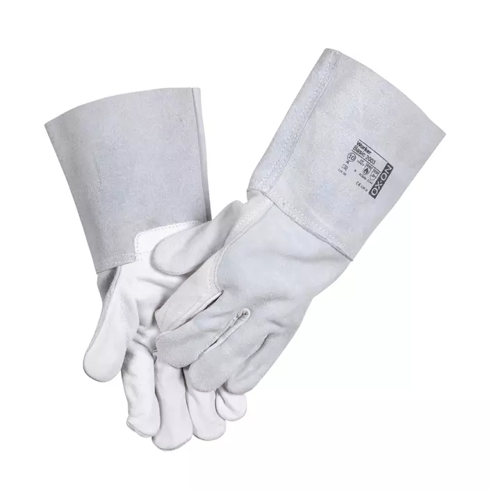 OX-ON Worker Basic 2003 welder gloves, White, White, large image number 1