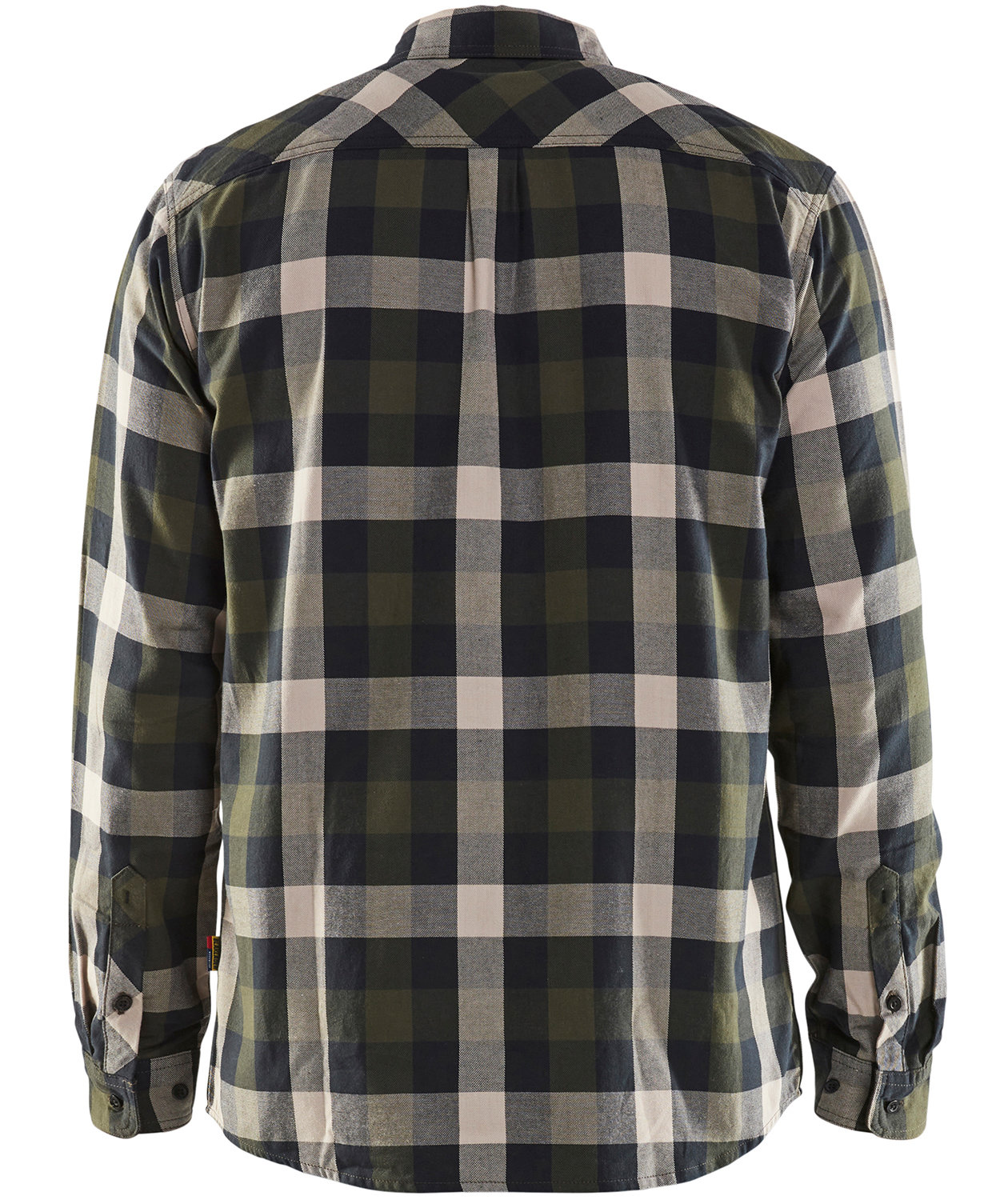 Bl&aring;kl&auml;der flanell skogsarbetare skjorta, Olivgr&ouml;n/Svart