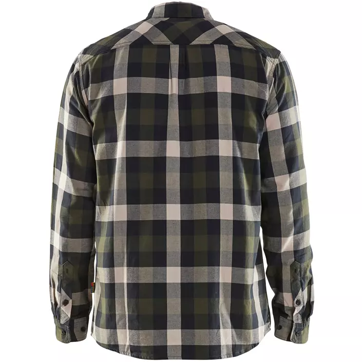 Blåkläder flanell skogsarbetare skjorta, Olivgrön/Svart, large image number 1