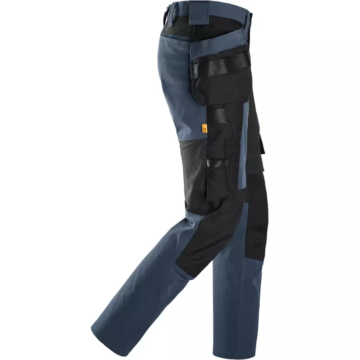 Snickers AllroundWork hantverksbyxa full stretch, Navy/black, large image number 2
