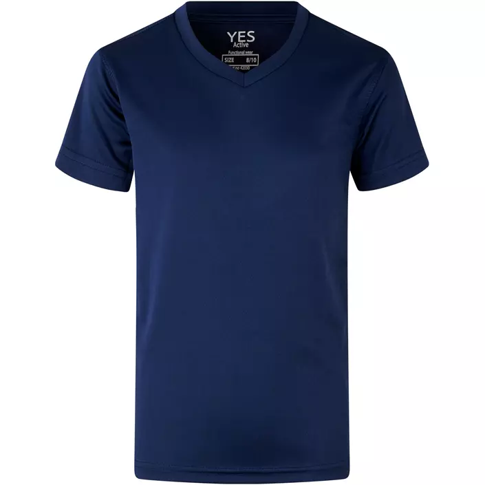 ID  Yes Active T-shirt til børn, Mørk kongeblå, large image number 0