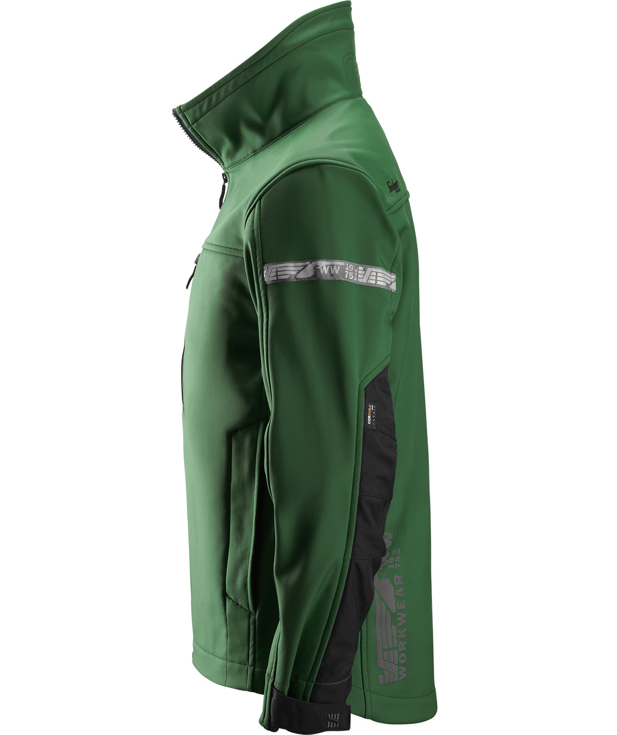 Snickers AllroundWork softshelljacka 1200, Skog gr&ouml;n/svart, large image number 2