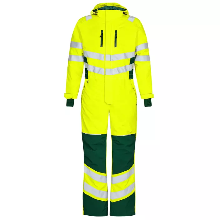Engel Safety winter coverall, Hi-vis yellow/Green, large image number 0