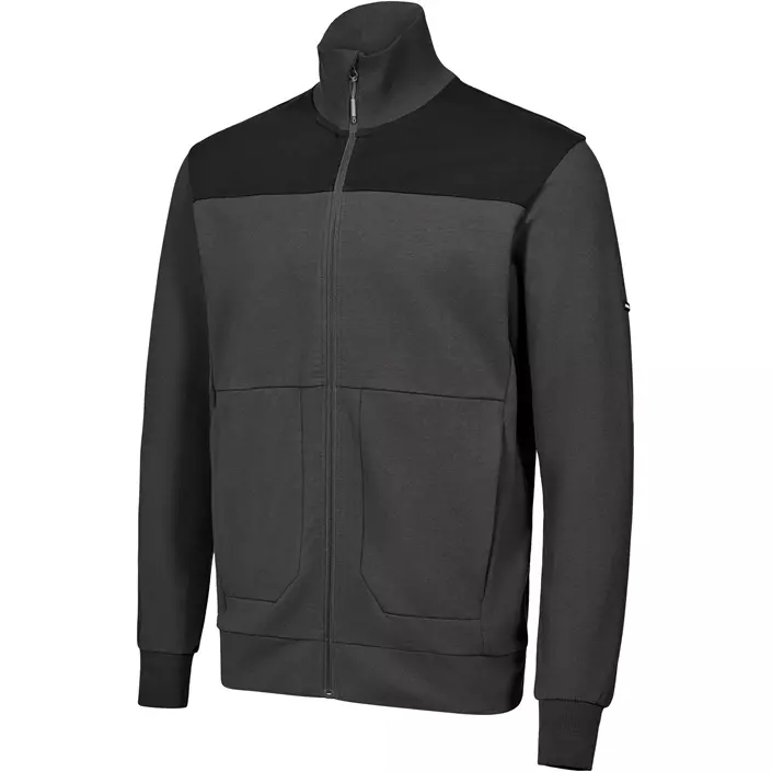 Engel Entire sweat cardigan, Anthracite Grey/Black, large image number 4