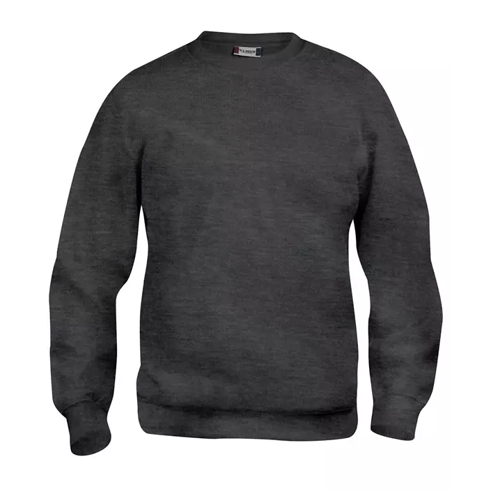 Clique Basic Roundneck Sweatshirt, Anthrazit Melange, large image number 0