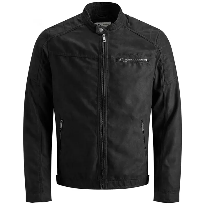 Jack & Jones JJEROCKY faux suede jacket, Jet black, large image number 0