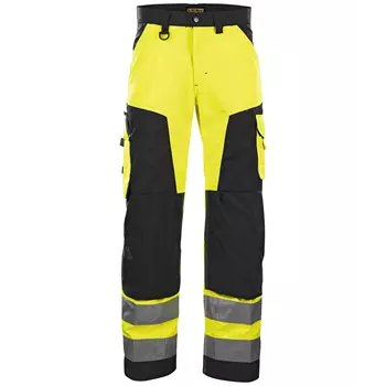 Blåkläder work trousers, Hi-vis Yellow/Black