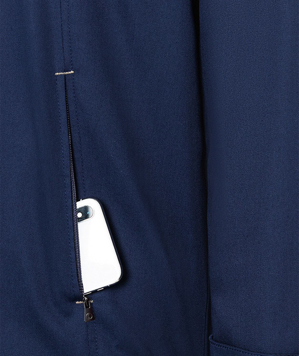 Karlowsky Green-generation chefs jacket, Steel Blue, large image number 4