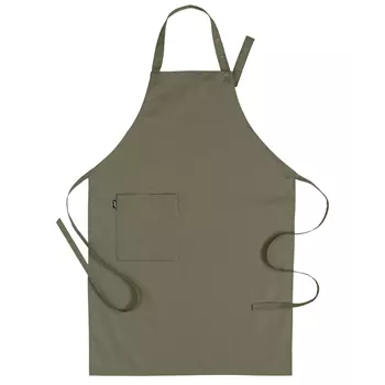 Segers 4579 bib apron with pocket, Olive Green