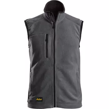 Snickers AllroundWork fleece vest, Steel Grey/Black