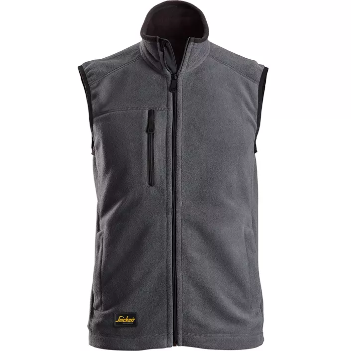 Snickers AllroundWork fleece vest, Steel Grey/Black, large image number 0