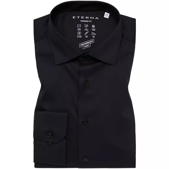 Eterna Performance Modern Fit shirt, Black, large image number 4