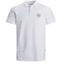Jack & Jones JJESHARK Plus Size Polo T-skjorte, White Navy Blazer