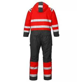 Fristads Airtech® thermal coverall 8015, Hi-vis Red/Black