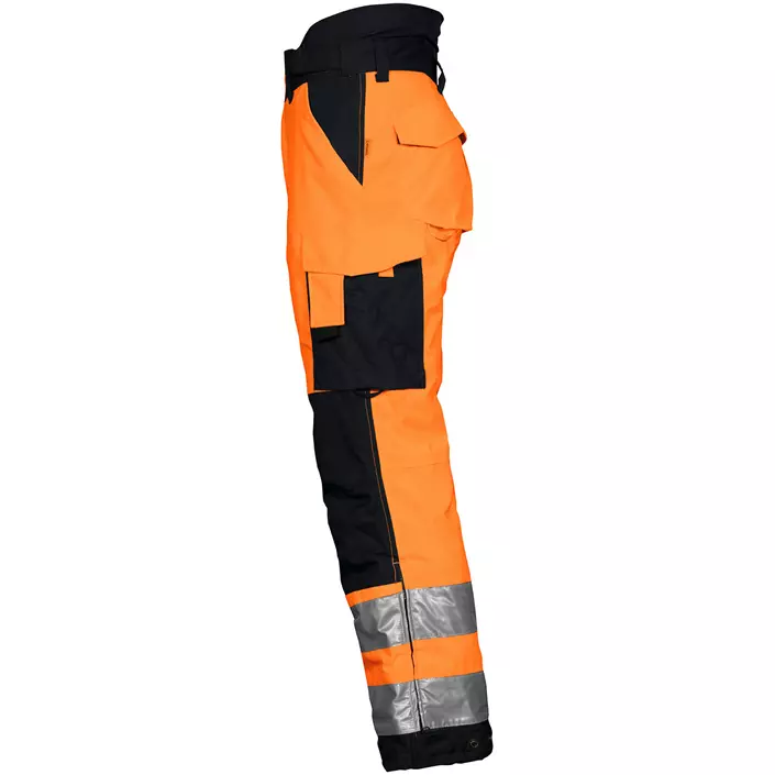 ProJob lined work trousers 6514, Hi-Vis Orange/Black, large image number 3