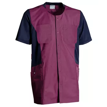 Nybo Workwear Sporty Mix kortermet skjorte, Bordeaux