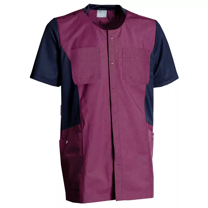 Nybo Workwear Sporty Mix kortermet skjorte, Bordeaux, large image number 0