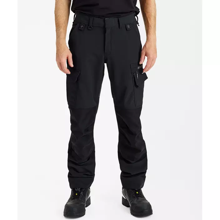 Engel Entire arbeidsbukse full stretch, Black/Anthracite Grey, large image number 2
