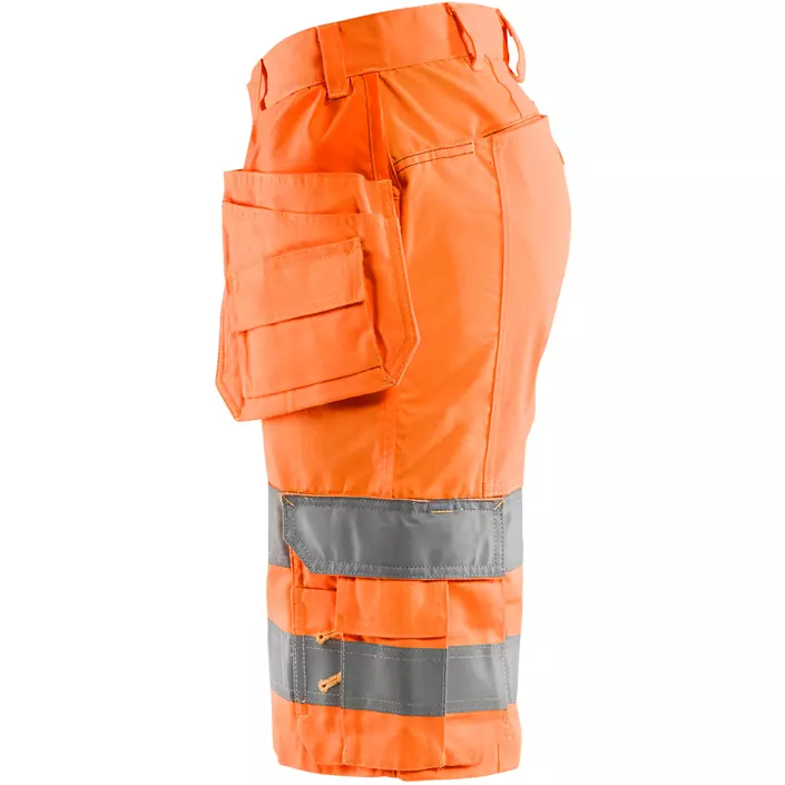 Blåkläder stretch craftsman shorts, Hi-vis Orange, large image number 3