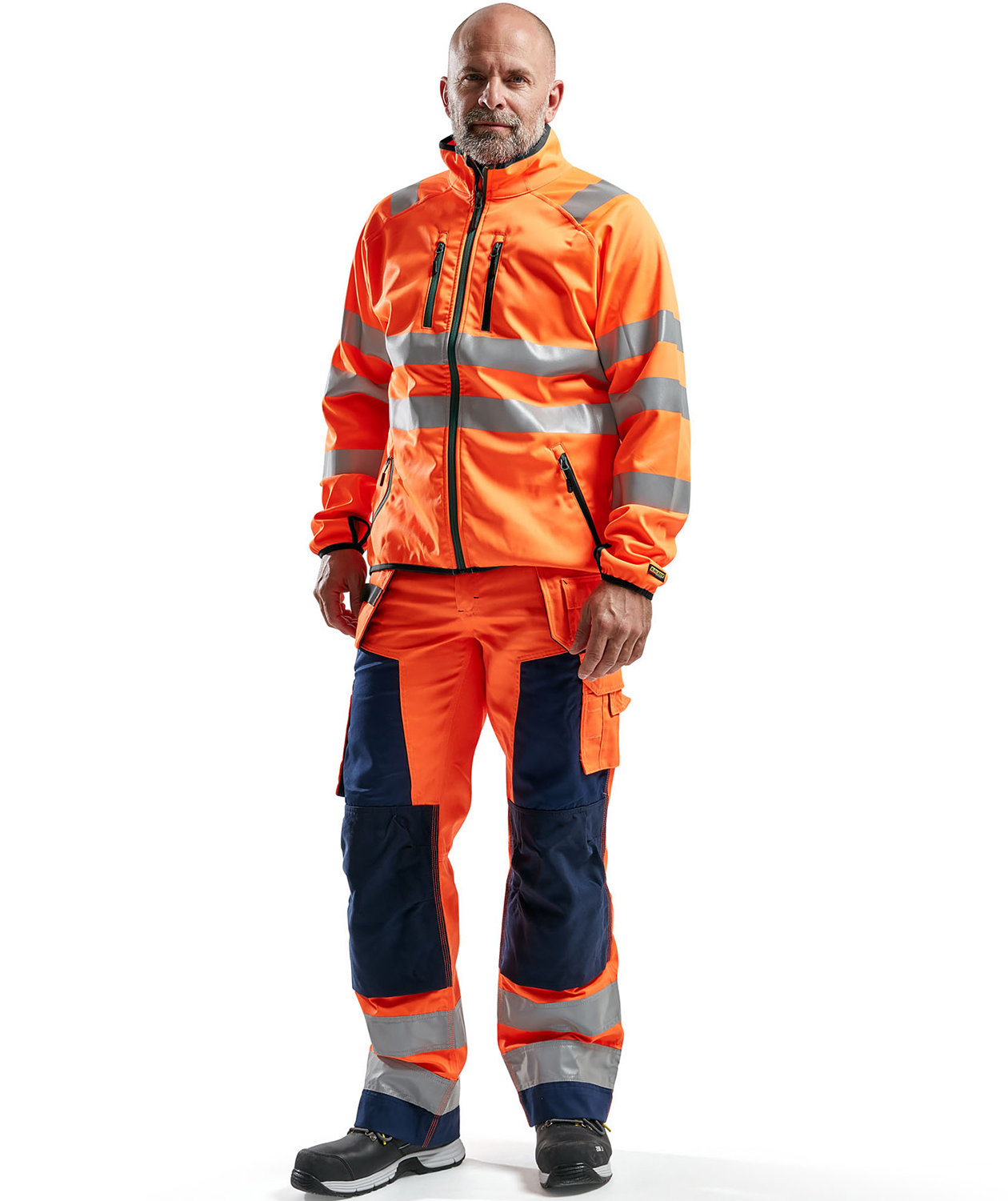 Bl&aring;kl&auml;der softshell jacket, Hi-vis Orange