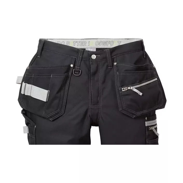 Fristads Gen Y craftsman trousers 2122, Black, large image number 2