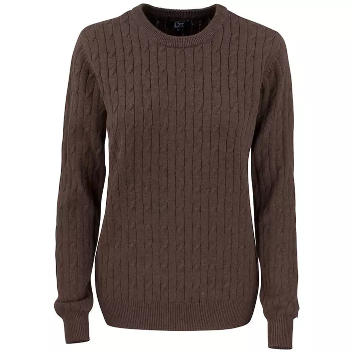 Cutter & Buck women's knitted pullover, Brown Melange, large image number 0