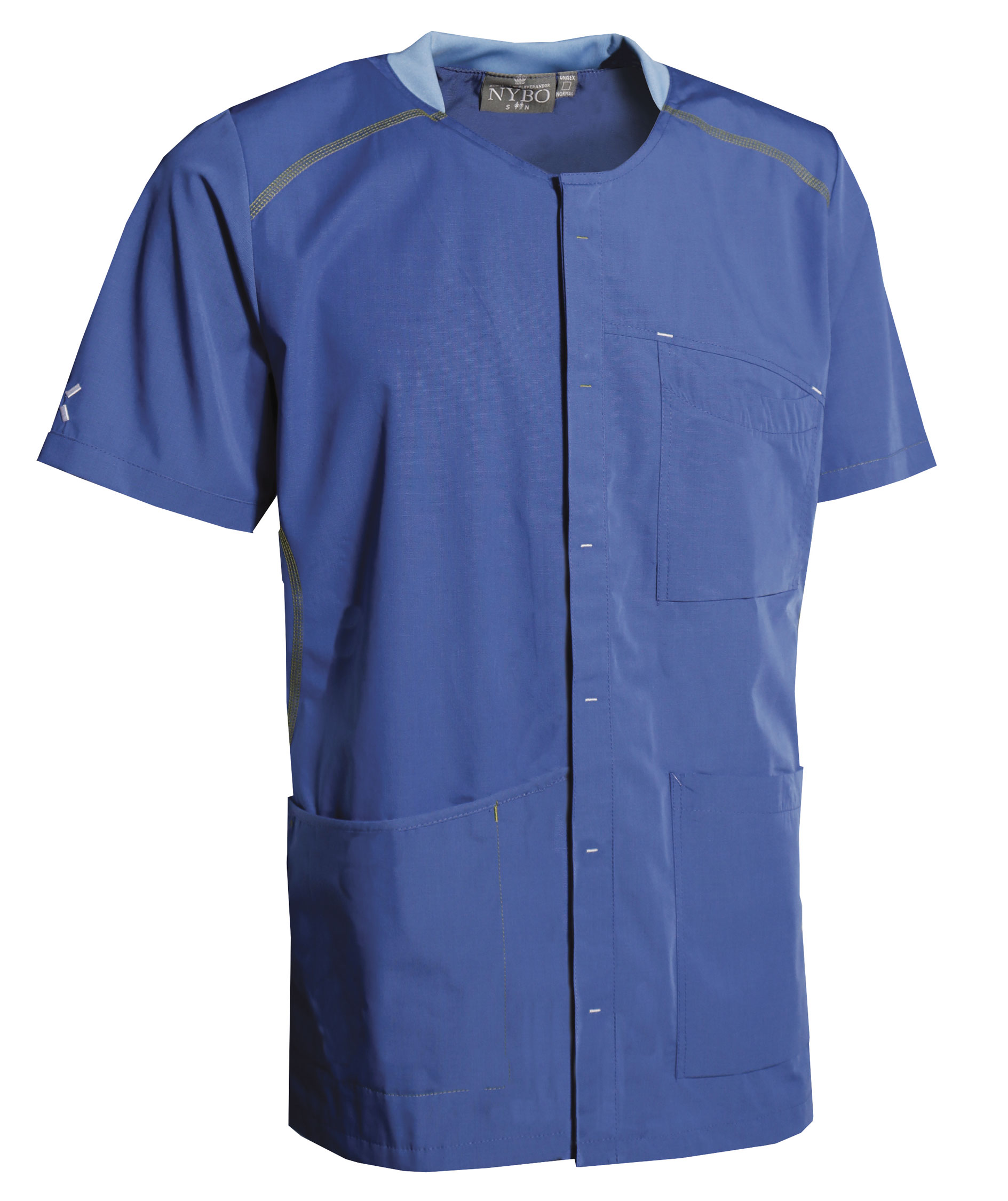 Nybo Workwear Sporty short-sleeved shirt, Blue