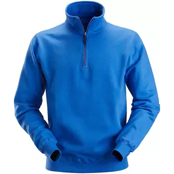 Snickers sweatshirt med kort lynlås 2818, Blå