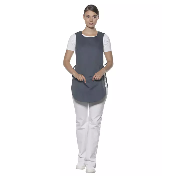 Karlowsky Bea sandwich apron with pocket, Grey, large image number 1