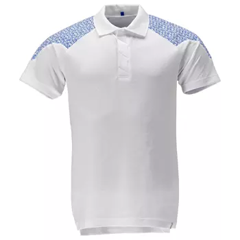 Mascot Food & Care Premium Performance HACCP-approved polo shirt, White/Azureblue
