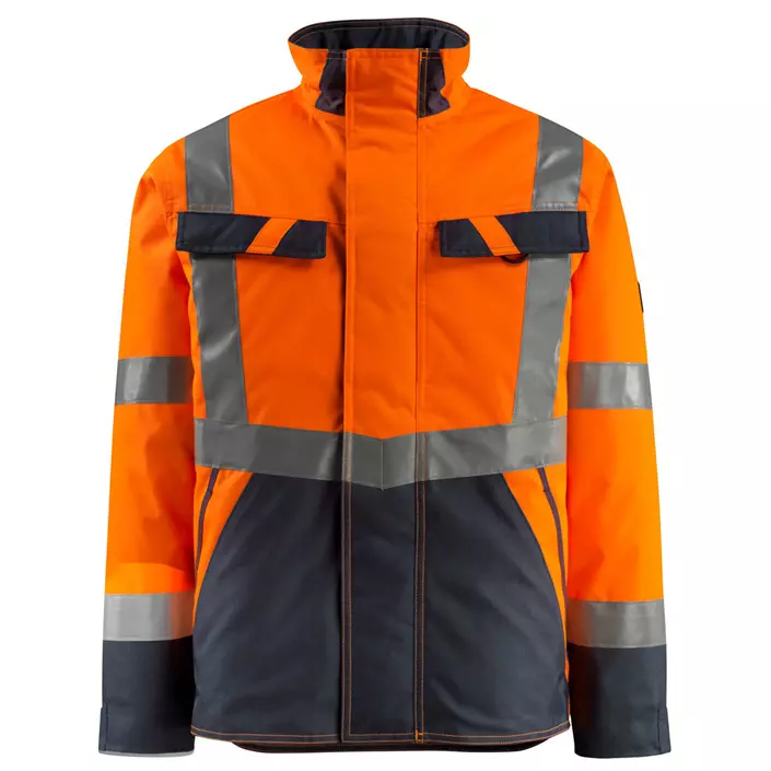 Mascot Safe Light Penrith winter jacket, Hi-vis Orange/Marine, large image number 0