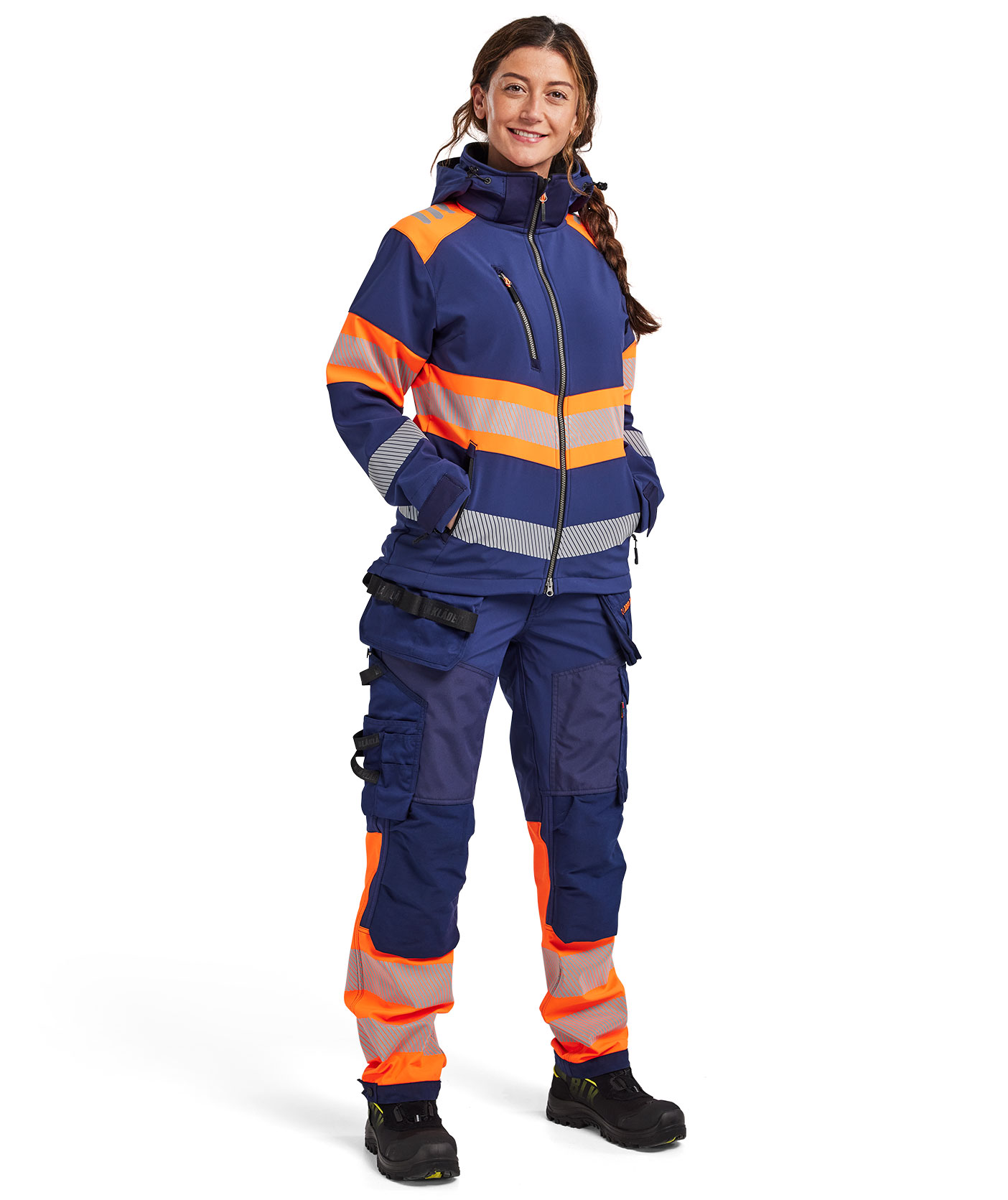 Bl&aring;kl&auml;der dame softshelljakke