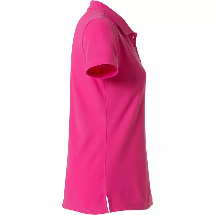 Clique Basic Damen Poloshirt, Bright Cerise, large image number 2