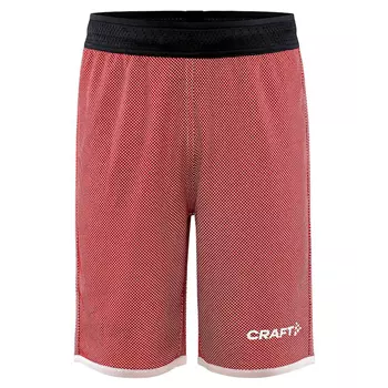 Craft Progress vendbare shorts til børn, Bright red/white