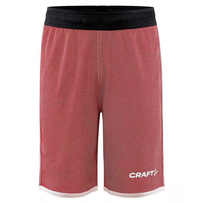 Craft Progress vändbar shorts till barn, Bright red/white, large image number 0
