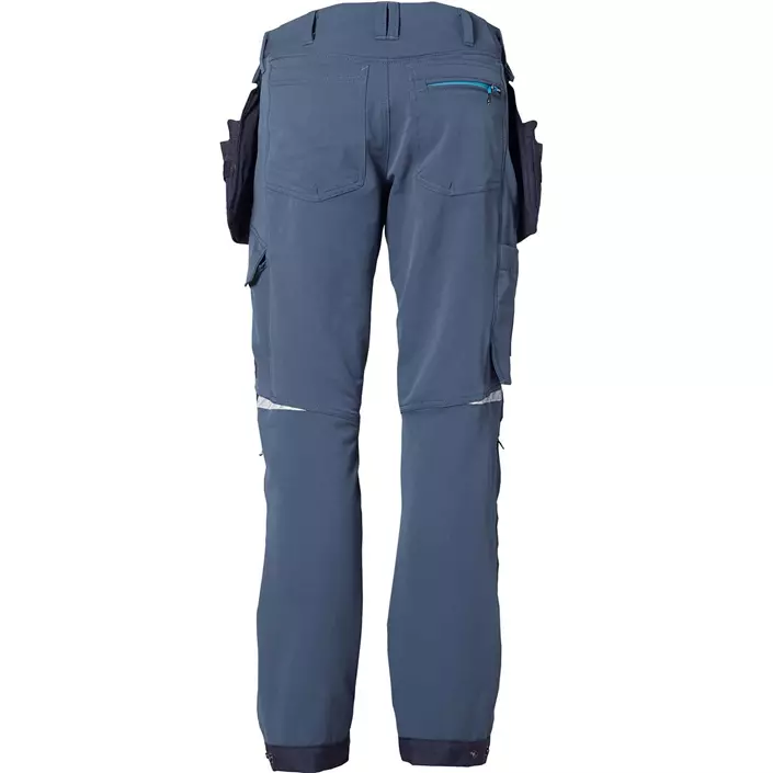 Kansas Evolve Craftsmen craftsmens trousers Full stretch, Steel Blue/Marine Blue, large image number 1
