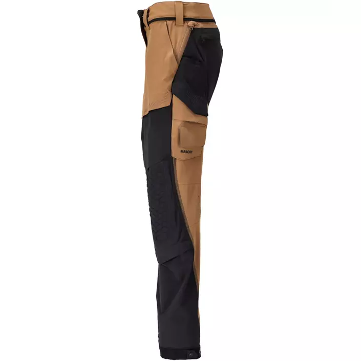 Mascot Customized diamond fit Damen Arbeitshose full stretch, Nußbraun/Schwarz, large image number 5