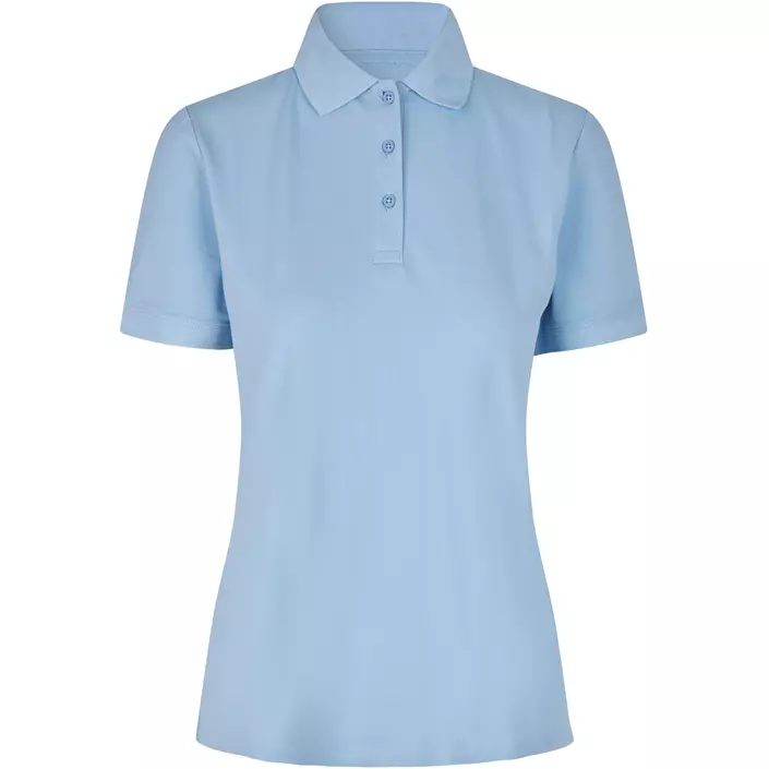 ID økologisk dame polo T-shirt, Lys Blå, large image number 0