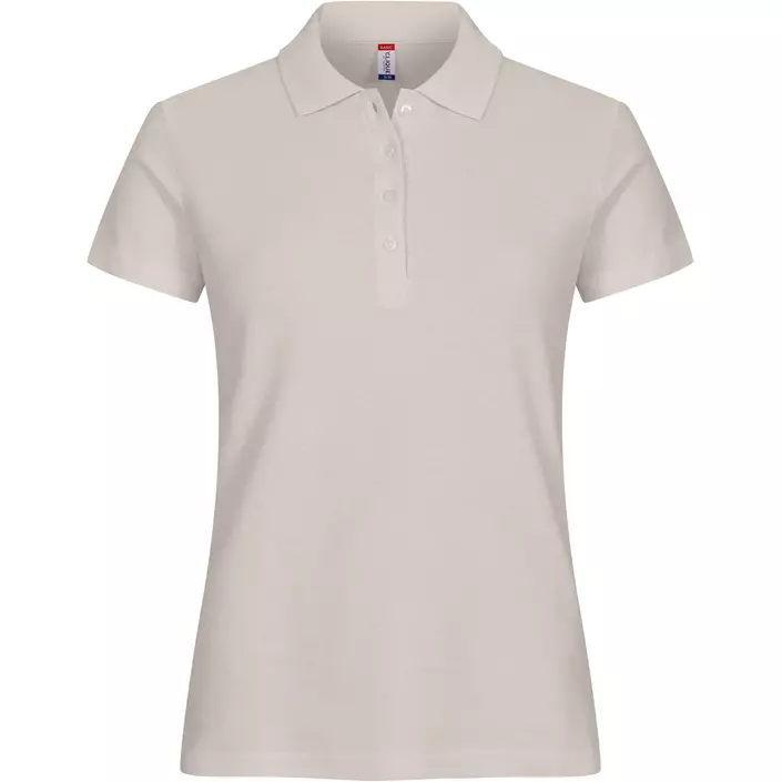 Clique Basic dame polo t-shirt, Stone, large image number 0