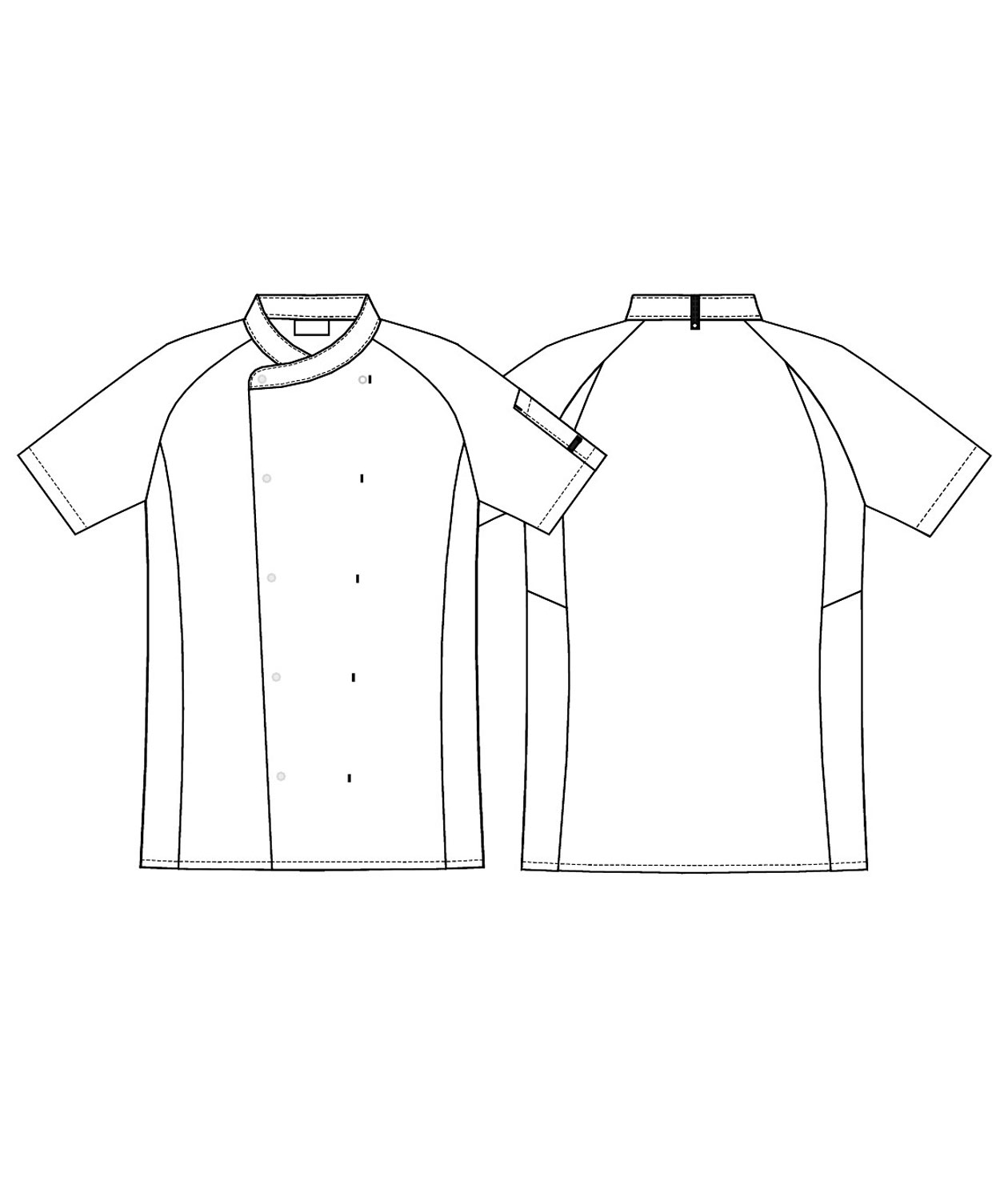 Kentaur short-sleeved  chefs-/server jacket, White, large image number 4