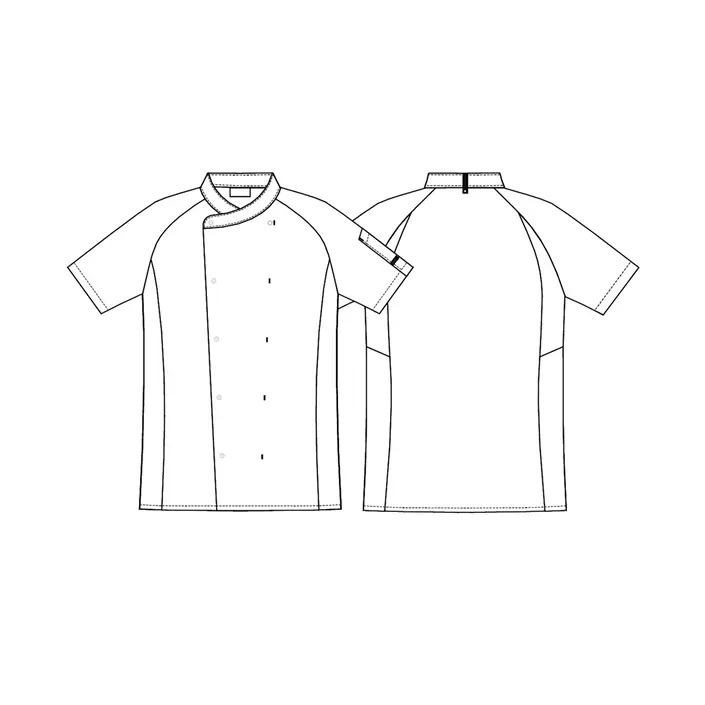 Kentaur short-sleeved  chefs-/server jacket, White, large image number 4
