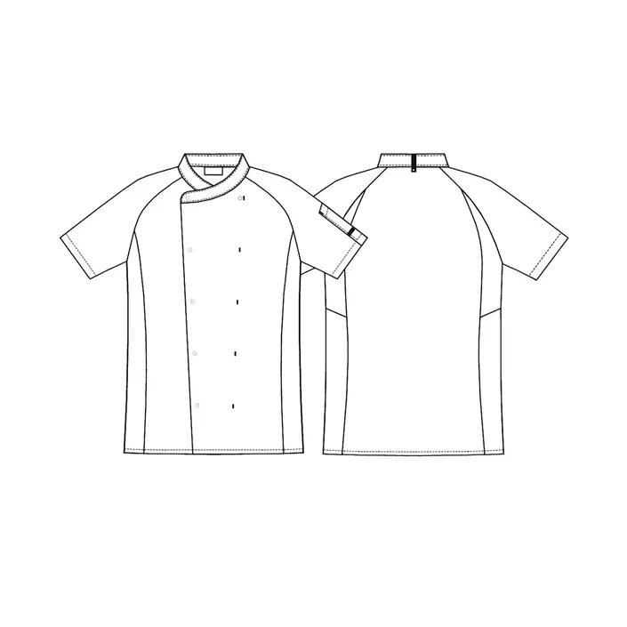 Kentaur short-sleeved  chefs-/server jacket, White, large image number 4