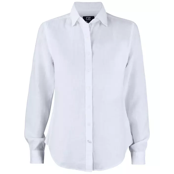 Cutter & Buck Summerland Modern fit dame hørskjorte, Hvid, large image number 0