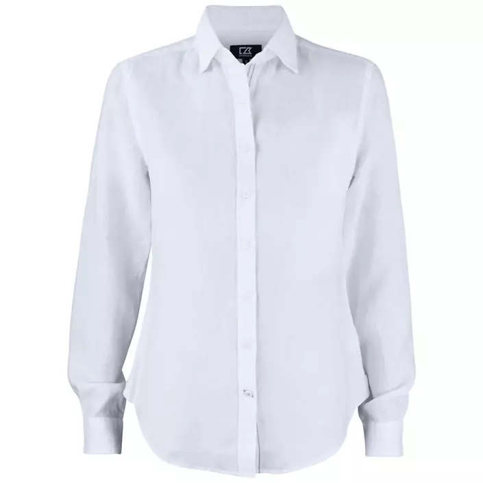 Cutter & Buck Summerland Modern fit dame hørskjorte, Hvid, large image number 0