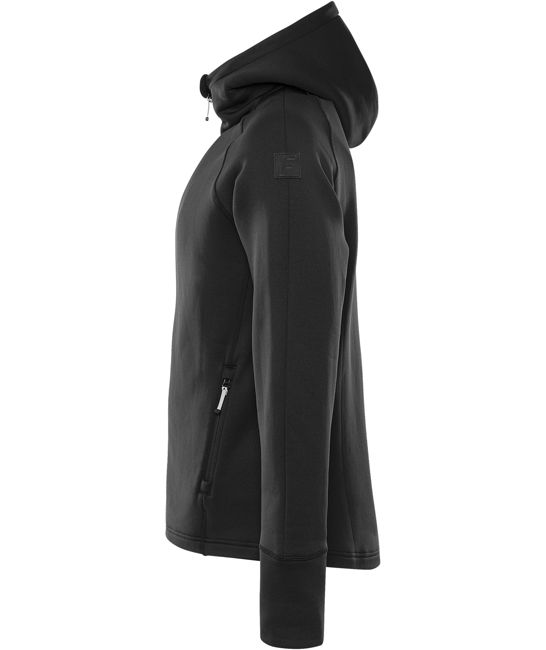 Fristads Cobalt Polartec&reg; Damen Hoodie mit Rei&szlig;verschluss, Schwarz, large image number 5