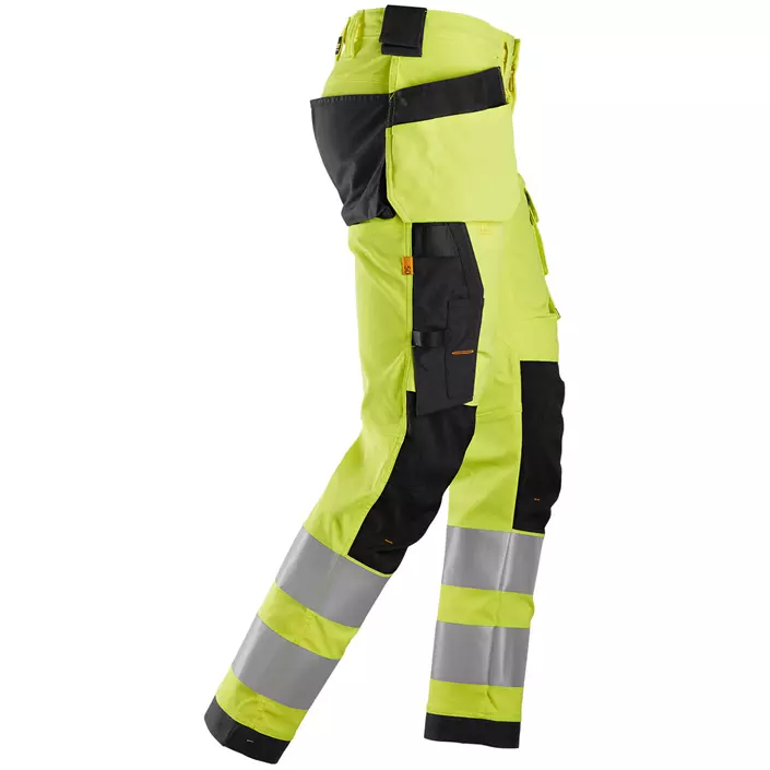 Snickers AllroundWork håndværkerbukser, Hi-vis Gul/Sort, large image number 3