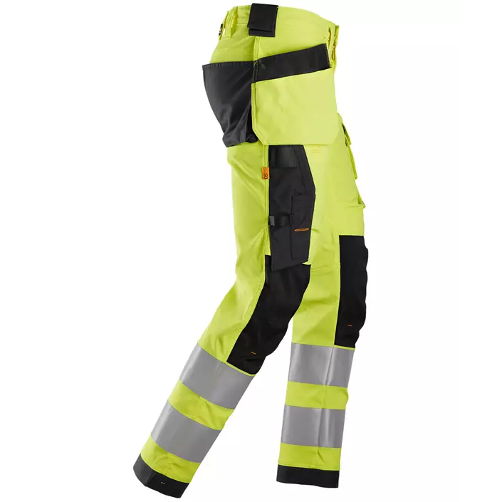 Snickers AllroundWork craftsman trousers 6243, Hi-vis Yellow/Black, large image number 3
