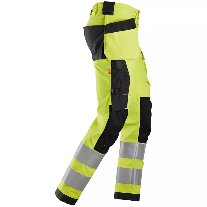 Snickers AllroundWork craftsman trousers 6243, Hi-vis Yellow/Black, large image number 3